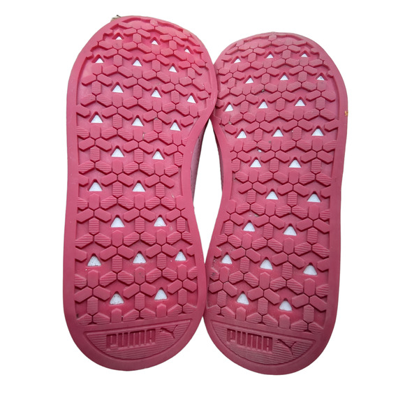 Puma Turin Toddler sz 11c Puma White and Calypso Coral - Picture 6 of 8